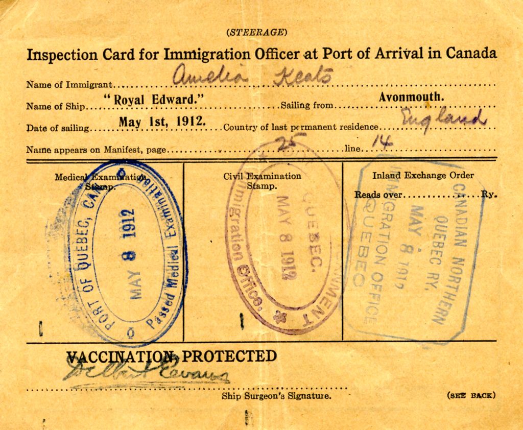 KEATS_Amelia_immigration_1912_p1